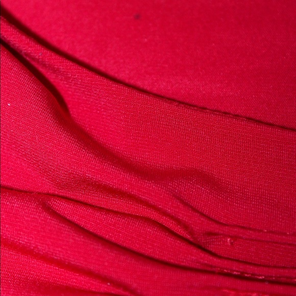 VTG 90s/y2k Red Pleated Bust Stretchy Baby Top - M - Picture 8 of 9